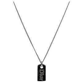 Dior Versilberte Halskette Silber