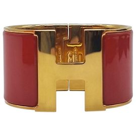 Hermès ClickClack Bracelet Red