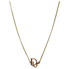 Dior Collier Oblique Gold Doré