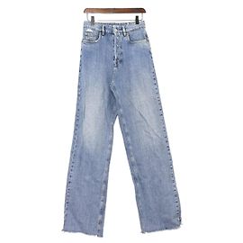 Miu Miu Washed Denim Pants with Back Pocket Blue