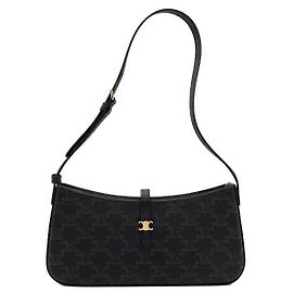 Céline Borsa a tracolla Triomphe Tina da donna Nero