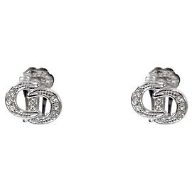 Dior Orecchini Cubic CD Silver Argento