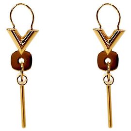 Louis Vuitton Pendientes de aro Essential en oro Dorado