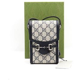 Gucci Mini bolsa de ombro e bolsa transversal Horsebit Marrom