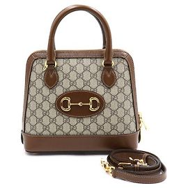 Gucci Horsebit Small Top Handle Bag Brown