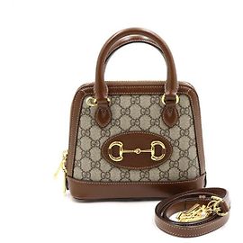 Gucci Mini borsa con manico superiore e tracolla Horsebit Marrone
