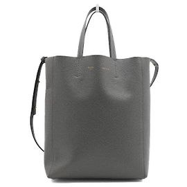 Céline Bolsa Tote Vertical Vintage Pequena e Bolsa de Ombro Marrom