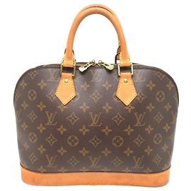 Bolso de mano Alma PM para mujer Louis Vuitton Castaño