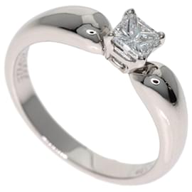 Van Cleef & Arpels Platinring mit quadratischem Princess-Schliff Diamanten Andere