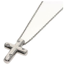 Tiffany & Co. Dots Cross Diamant Halskette Andere