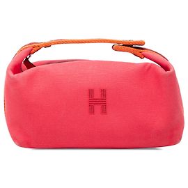 Estuche Hermès Pink Small Toile Bride A Brac Rosa Otro