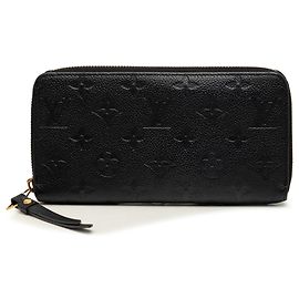 Cartera larga Zippy Monogram Empreinte negra Louis Vuitton Negro