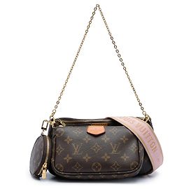 Louis Vuitton Marrom Monogram Multi Pochette Accessoires Marrom