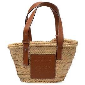Panier cabas LOEWE Beige Small Raffia Anagram Beige