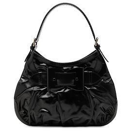 Gucci Black Medium Coated Canvas Dialux Queen Hobo Nero