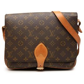 Louis Vuitton Marron Monogram Cartouchiere GM Marron