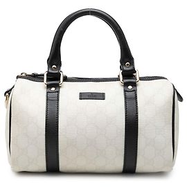Sac Boston Joy GG Supreme blanc de petite taille Gucci Blanc