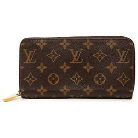 Louis Vuitton Brown Monogram Zippy Long Wallet Brown