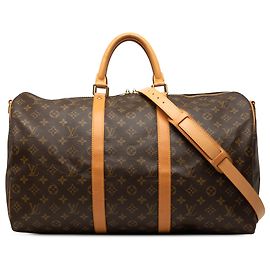 Louis Vuitton Brown Monogram Keepall Bandouliere 50 Brown