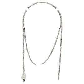 Collier Hermès Diamond Kelly Lock en Or Blanc Blanc