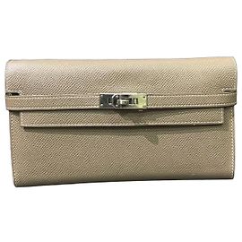 Hermès Kelly Wallet Epsom Leather Beige