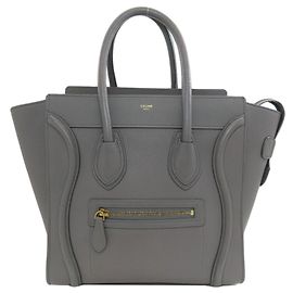 Céline Bolsa Micro Luggage Celine Marrom