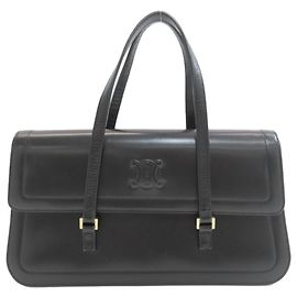 Céline Celine Macadam Handbag Black