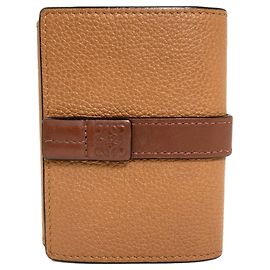 Carteira Loewe de couro marrom Marrom