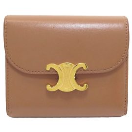 Céline Portefeuille Small Flap Triomphe Celine Marron