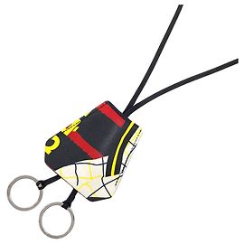 Hermès Collier Clochette Skate Hermes Noir Rouge Jaune