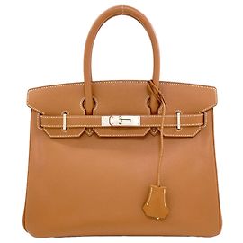 Hermès Hermes Birkin 30 Handbag in Gold Golden