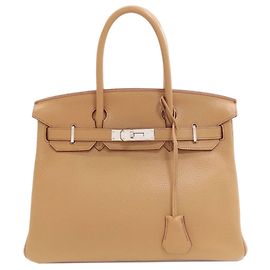 Hermès Hermes Birkin 30 Handbag in Brown Togo Leather Brown