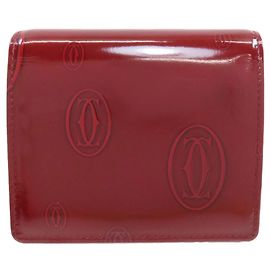 Cartera tríptico Happy Birthday Cartier Burdeos