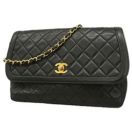 Bolsa de Ombro Chanel Matelassé Chain Preto