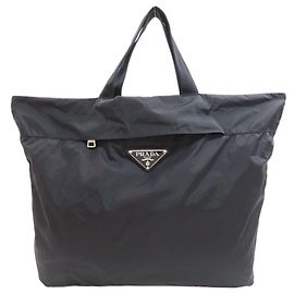 Prada Eco Bag Black Nylon Handbag Black