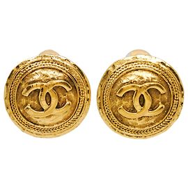 Orecchini a clip Coco Mark placcati oro Chanel D'oro