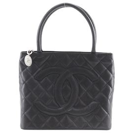 Borsa Tote Chanel Medallion Nero