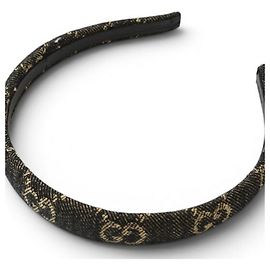 Tiara de denim Gucci Eco-Washed Preto Azul