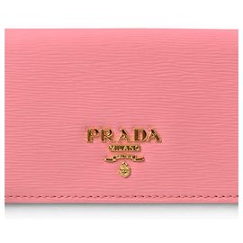 Prada Peonia Pink Card Case Pink
