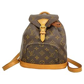 Louis Vuitton Monogram Mini Montsouris Rucksack Braun