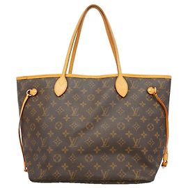 Sac cabas Louis Vuitton Monogram Neverfull MM Marron