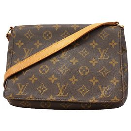 Borsa a tracolla Louis Vuitton Monogram Musette Tango Marrone