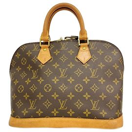 Louis Vuitton Alma Monogram Handbag Brown