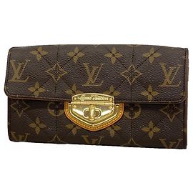 Louis Vuitton Monogram Etoile Portefeuille Sarah Long Wallet Marron