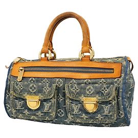 Borsa Louis Vuitton Monogram Denim Neo Speedy Blu