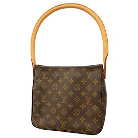 Borsa a Spalla Louis Vuitton Monogram Looping MM Marrone