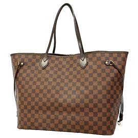 Sac cabas Louis Vuitton Damier Neverfull GM Damier ebène