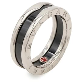 Bulgari Bvlgari B.zero1 Band Ring Black Silvery