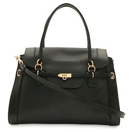 Salvatore Ferragamo Gancini Handbag Black