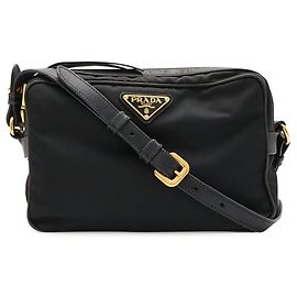 Borsa a tracolla/Pouch Triangle Prada in nero Nero
